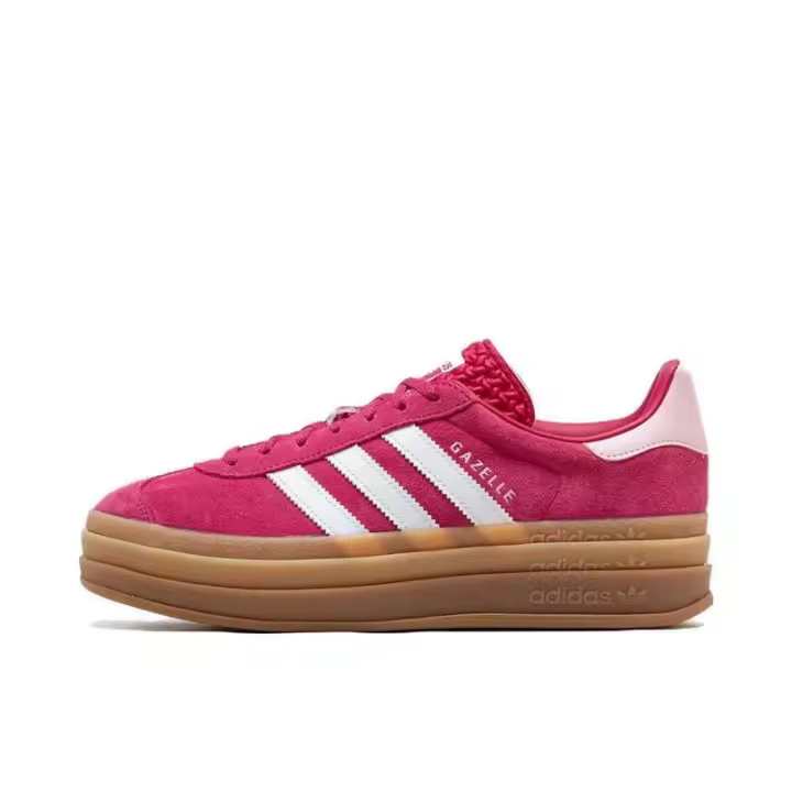 Leten Originals Gazelle Bold mujeres Beige moda clásica aumento de altura antideslizante tablero de entrenamiento alemán zapatos JQ5127 calcomanía - 1