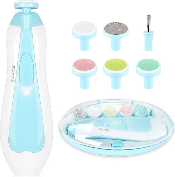 Cortauñas Eléctrico para Bebé con Luz LED Seguro y Silencioso para Recién Nacidos, Niños Pequeños - 1