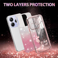 Funda de teléfono de lujo con carcasa antisísmica, brillante, estilo floral para Xiaomi Redmi Note 14 5G - details 3
