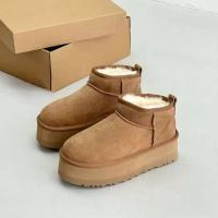 Botas de nieve de invierno de piel para mujer, tobilleras cómodas, estilo de moda de diseñador de lujo - details 0