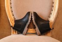 Bota de suela blanda para niño, botines de felpa para niño, bota británica para niña, bota corta de moda Retro, zapato para niño, otoño e invierno - details 6