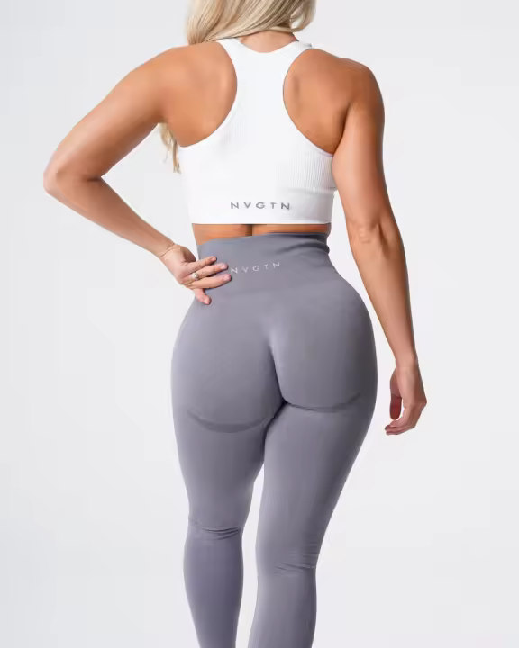 Pantalones de Yoga de Cintura Alta para Mujeres NVGTN Leggings Deportivos de Spandex con Patores Suave para Gimnasio Ropa de Fitness - 1