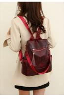 Mochila antirobo para Viajes de Ocio de Mujeres, mochila de viaje de Cuero Blanda Pu de Mujeres, Bolsa simple de gran capacidad - details 11