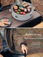 Parrilla redonda antiadherente multifuncional para uso doméstico para barbacoa de carbón - details 8