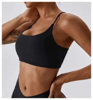 Top de Sport de Corset U-Shaped de Color Sólido Lato Cruzado de Múltiples Correas para Mujeres - details 5