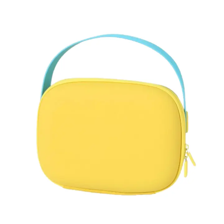 Estuche de maquillaje impermeable PU bolsa de cosméticos Color caramelo mango lavado bolsa de almacenamiento con cremallera cuadrado portátil bolsa de viaje - 1