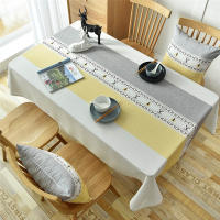Mantel de comedor con cubierta de mantel Rectangular, impermeable, geométrico Simple, estilo nórdico - details 3