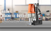 SucceBuy-taladro magnético de 220V-240V, 980W, 680RPM, perforadora de Metal, perforación y roscado de núcleo de 35mm, prensa de taladro de alta potencia - details 0
