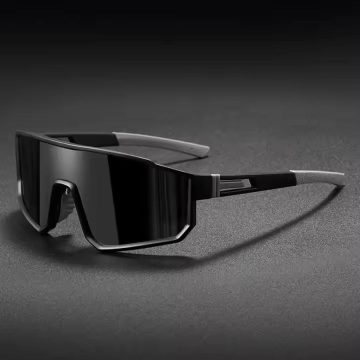 Gafas de ciclismo de gran tamaño para hombre, gafas de sol con revestimiento colorido a prueba de viento para bicicleta, deportes al aire libre, motocicleta - 1