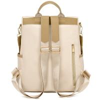 Bolso de mujer, nueva mochila con textura de cuero suave, estilo coreano, mochila escolar retro de moda, bolso de viaje de tendencia de color sólido simple - details 7