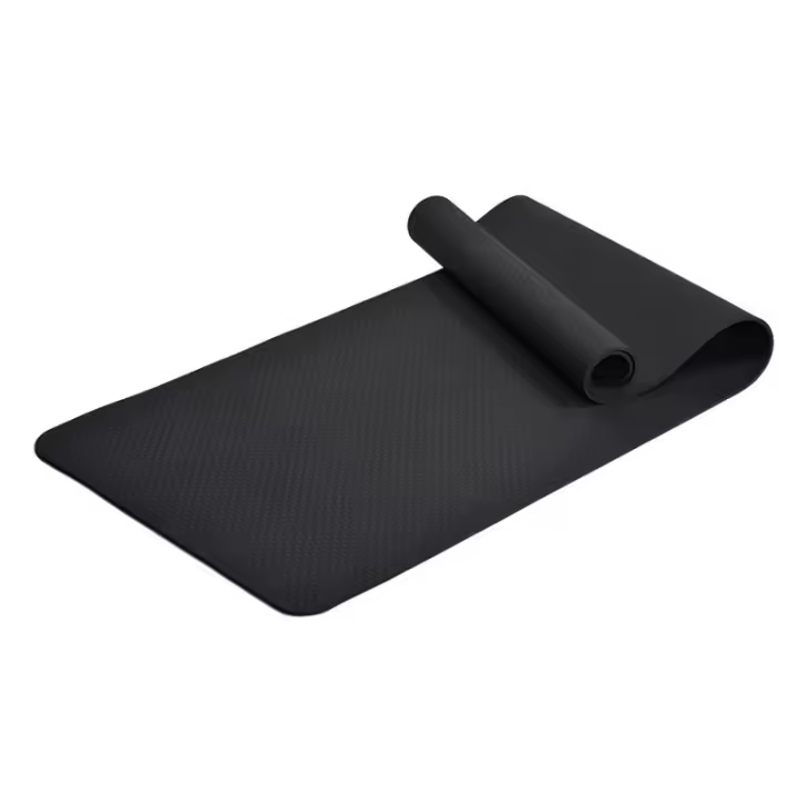 Estera de yoga antideslizante gruesa de 6 mm con correa TPE duradera, agradable a la piel, ligera, portátil, estera de yoga para mujeres - 1