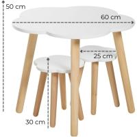 Juego de Escritorio Infantil Nube Mueble de Madera para Niños de 4 a 8 Años - details 9