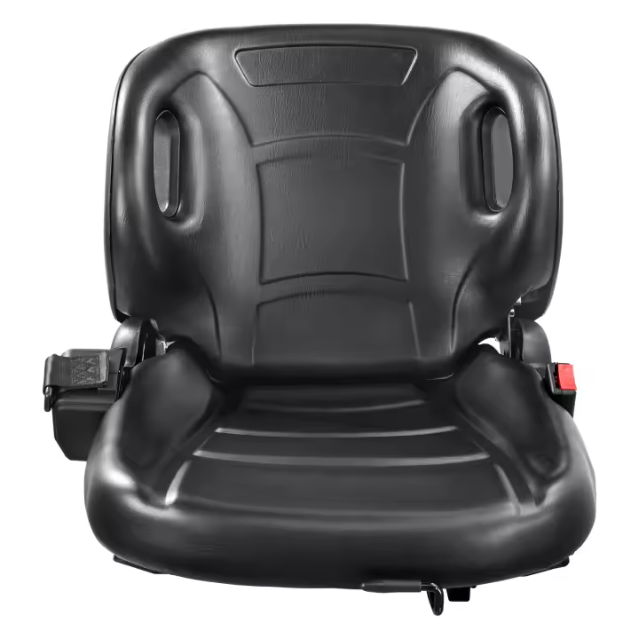 Asiento universal para carretilla elevadora SucceBuy, respaldo en ángulo ajustable, con microinterruptor y cinturón de seguridad, asiento envolvente - 1