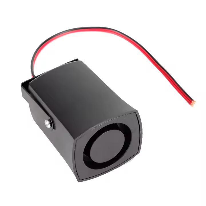 Alarma de marcha atrás Universal para coche, bocina de respaldo, zumbador negro, 12V, 115db - 1
