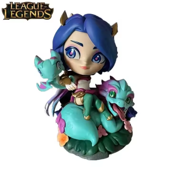 Figura de acción de League of Legends Lord Shenlong Ashe, muñeca coleccionable en miniatura, estatuilla, juguete ornamental - 1