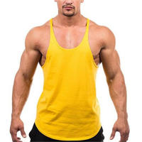 Camiseta de tirantes de gimnasio para hombre, ropa de culturismo, camiseta sin mangas de algodón, chaleco de Fitness, ropa deportiva para entrenamiento - details 7