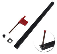 Herramienta de torno rotativo de madera con cortador de inserción de carburo, mango de aleación de aluminio para tornear herramientas de carpintería - details 1