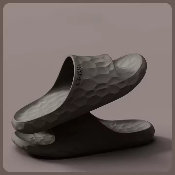 Comodidad para tus pies, pantuflas de interior de moda, suaves, antideslizantes, para hombres y parejas, calzado plano de verano. - 1