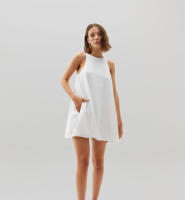 Falda francesa de algodón puro blanco Dre Fresh A-line estilo suave informal para mujer Otoño Invierno nueva colección - details 7
