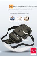 Bolso de pecho con múltiples bolsillos para hombre, bolso de hombro con carga USB, bolso de mensajes deportivo, bolso cruzado multifunción de gran capacidad para correr - details 4