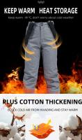 Pantalones de esquí gruesos y cálidos para hombres y mujeres, pantalones de tirantes impermeables a prueba de viento, pantalones de Snowboard para nieve, talla grande, invierno, alta calidad - details 3
