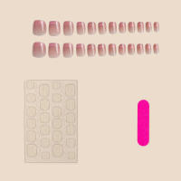 Natural irrompible para los amantes del arte de las uñas y la belleza Ojo de gato desnudo brillante, presione sobre las uñas - details 1