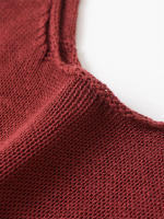 Chaqueta Cárdigan Roja Angora Minimalista de Maxdutti 2025 Abrigo de Mujer de Protección Solar - details 2