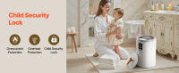 Calentador de Toallas SucceBuy de 20L con Pantalla LED, Manta Térmica y Calentador de Toallas para Baño, Temporizador y Temperatura Ajustables, Bloqueo de Seguridad, Apto para Hogar, SPA, Encimera o Suelo, Blanco - details 4