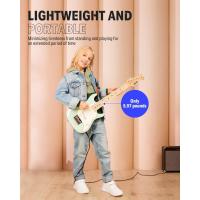Kit de Guitarra Eléctrica Premium para Principiantes 30 Pulgadas, Estilo ST, Incluye Amplificador, Sintonizador, Capo, Bolsa, Cuerda, Cable (Rojo) - details 19