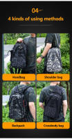Mochila de pesca de gran capacidad para hombre, bolsa táctica Molle para senderismo, Camping, con caña de fundición de señal láser - details 6