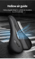 Plslis-cojín de asiento para bicicleta de montaña, carril guía 7x7, transpirable, ensanchado, cómodo e impermeable - details 8