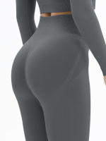 Mallas de Yoga sin costuras para mujer, pantalones deportivos de cintura alta, Leggings de gimnasio, pantalones de entrenamiento de realce, Leggings para correr y Fitness - details 34