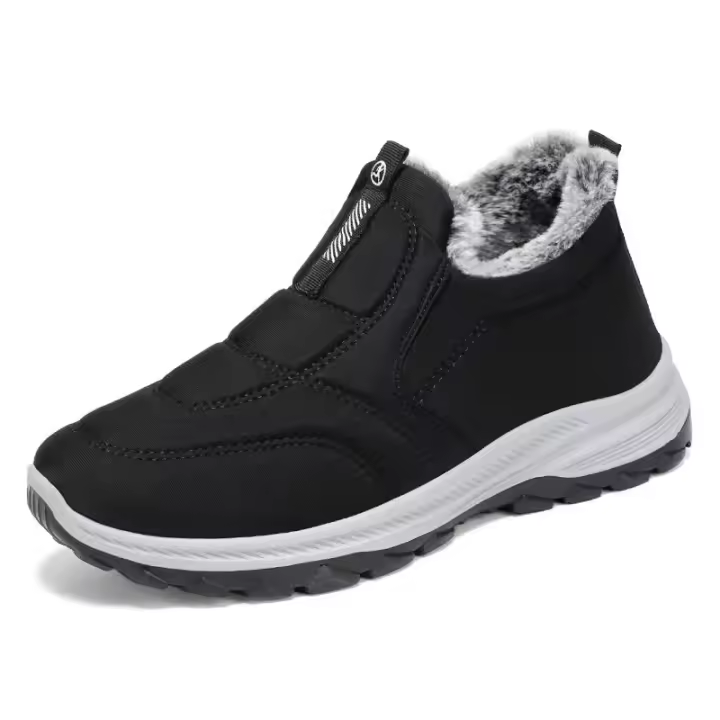 Botas De Nieve Para Hombre Invierno Antideslizantes Con Forro De Pelo Grueso Suela Duradera Botines De Algodón Ligeros Para Caminar Y Senderismo - 1