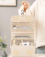 Bolsa de Higiene Viajera Plegable Impermeable Organizadora de Cosméticos con Gancho Colgante - details 0