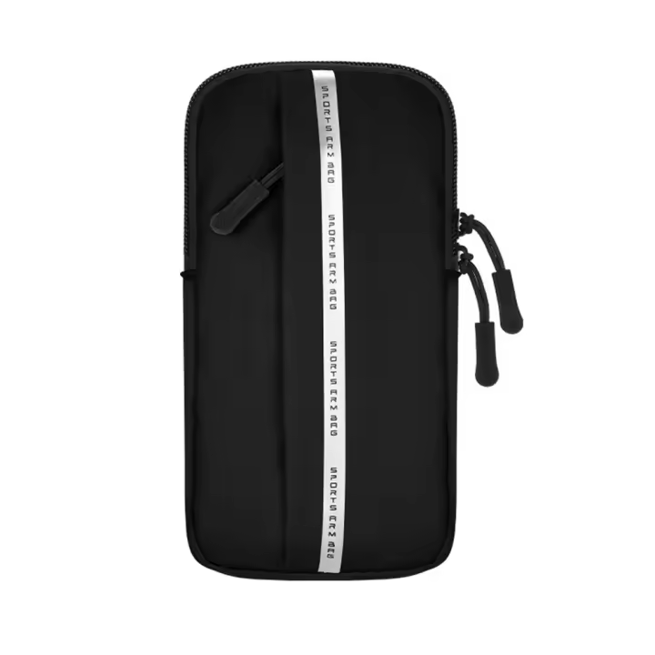 Bolsa de brazo para teléfono móvil para correr de PU, soporte elástico para teléfono para correr de gran capacidad, soporte Vertical para tarjetas, brazalete, funda deportiva para teléfono - 1