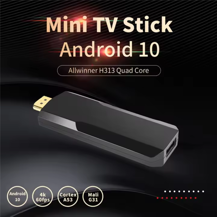Dispositivo de TV inteligente I96 D3, decodificador con Android 10, 1GB + 8GB, Allwinner H313, 2,4G, 5G, WiFi, reproductor multimedia (enchufe del Reino Unido) - 1