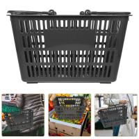 Cesta de plástico, asa portátil con capacidad de 80kg, condimento de cocina plegable, organizador de baño, carrito de compras - details 4