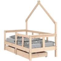 Estructura de Cama Infantil con cajones Madera de Pino 80x160cm - details 105
