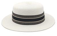 Tendencia moda verano plano ancho tejido para mujeres vacaciones playa protector solar cinta superior señoras sombrero de paja - details 8