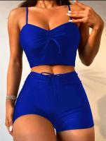 Bikinis con cordón frontal, cintura alta para mujer, bañadores de mujer, bañador para nadar, ropa de playa 2025 - details 36