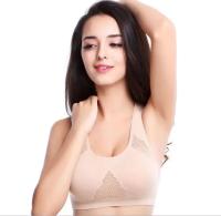 M-6XL Sujetador deportivo calado para mujer, Fitness, Yoga, para correr, gimnasio, acolchado, push up, Top sin costuras, chaleco atlético - details 14