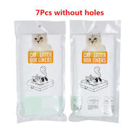 Bolsa de arena para gatos, bolsa de arena gruesa con diseño de cordón oculto, gran capacidad, suministros de limpieza para mascotas, 7 unidades por juego - details 4