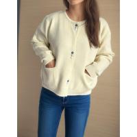 Suéteres de punto holgados de estilo coreano con cuello redondo para mujer, novedad de otoño 2024 - details 2