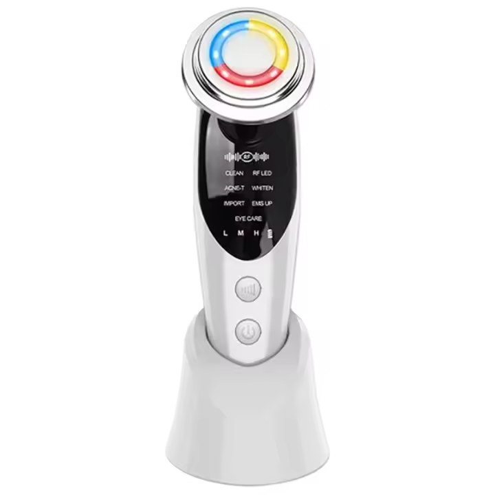 Masajeador Facial 7 en 1, de 4 colores máquina de terapia de luz LED, EMS, reafirmante DE LA PIEL antienvejecimiento, herramientas para el cuidado de la piel - 1