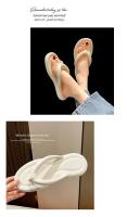 Chanclas planas Inspopulareva ultraligeras de verano para mujer, zapatos de playa dulces en colores caramelo, prendas de vestir enrolladas para niñas - details 13