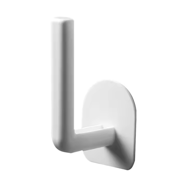 Estante de rollo de papel autoadhesivo, gancho colgante, colgador de rollo de papel, colgador de pañuelos, dispensador de toallas de papel, soporte de papel higiénico - 1