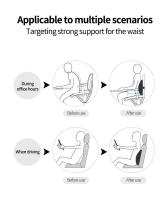 Cojín de Lumbar de Espuma de Memoria Alivio de Dolor Multifuncional para Cintura Postparto - details 0