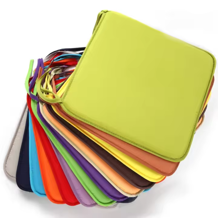 Cojín de Silla NewSeat Multicolor Cuadrado para Jardín Patio Hogar Cocina Oficina Comedor Interior y Exterior  20*20cm - 1