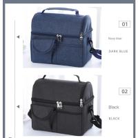 Bolsa de almuerzo reutilizable con aislamiento térmico para hombres y mujeres, multifuncional, 8L, refrigerador y caja de almuerzo para mantener el calor, a prueba de fugas, impermeable - details 4