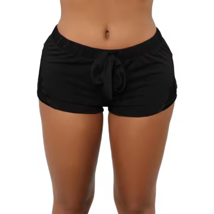 Pantalones Cortos de Encaje Casuales para Mujer Pantalones Deportivos para Correr, Yoga, Entrenamiento, Cultivismo - 1